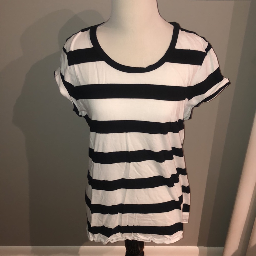 Five gap short sleeve striped shirts size large - Picture 11 of 13
